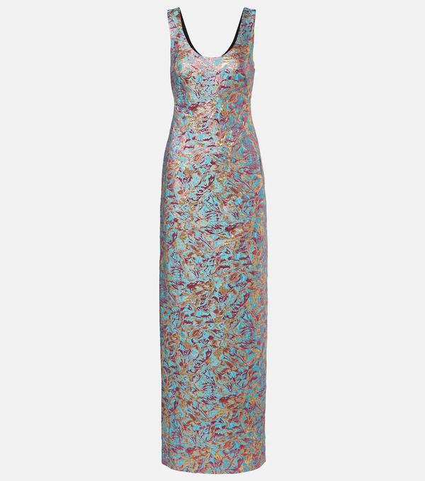  Dries Van Noten Dries Van Noten Brocade Maxi Dress 