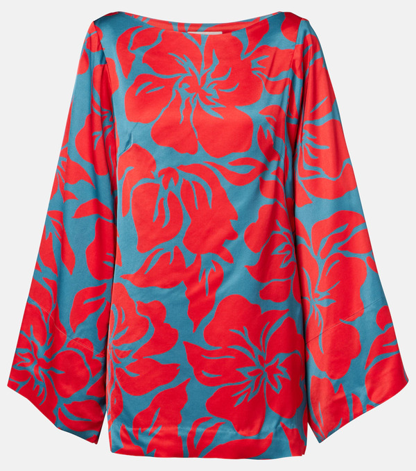  Dries Van Noten Dries Van Noten Charli Printed Satin Top 