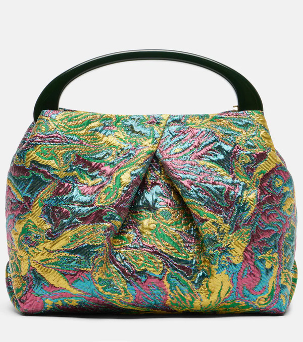  Dries Van Noten Dries Van Noten Crisp Small Jacquard Top-handle Bag 