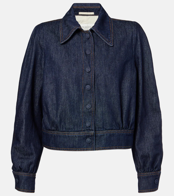  Dries Van Noten Dries Van Noten Cropped Denim Jacket 