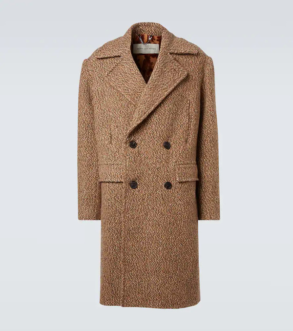  Dries Van Noten Dries Van Noten Double-breasted Wool-blend Coat 