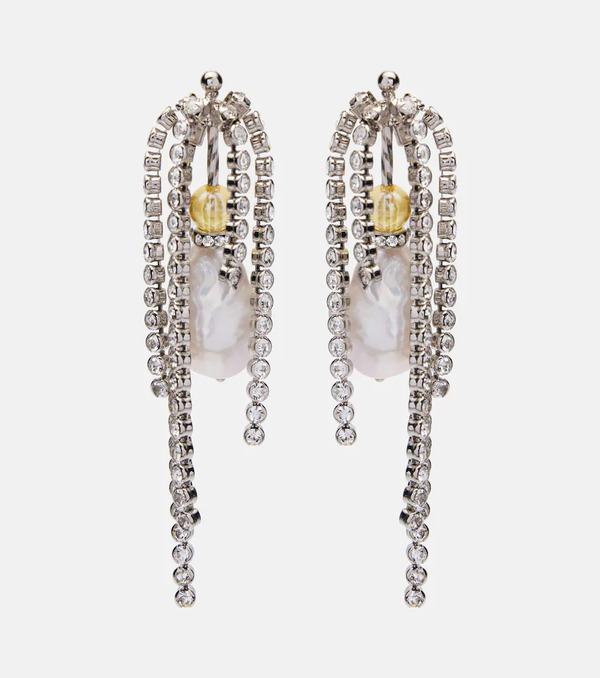  Dries Van Noten Dries Van Noten Embellished Drop Earrings 