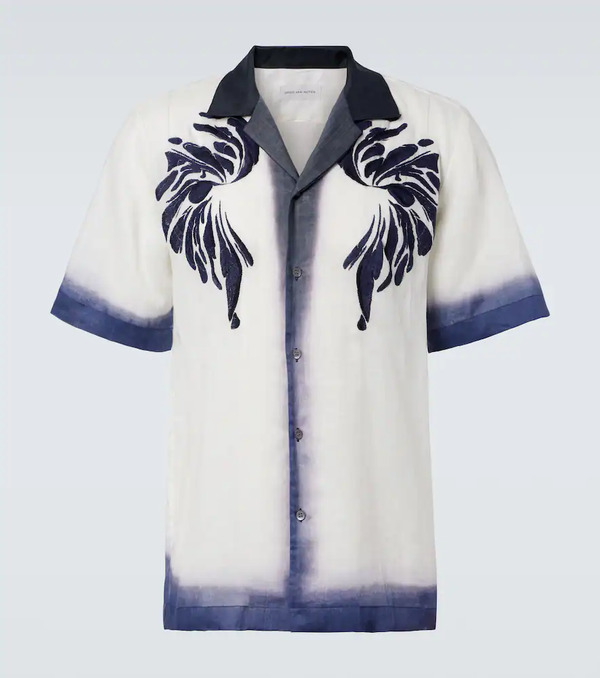  Dries Van Noten Dries Van Noten Embroidered Bowling Shirt 