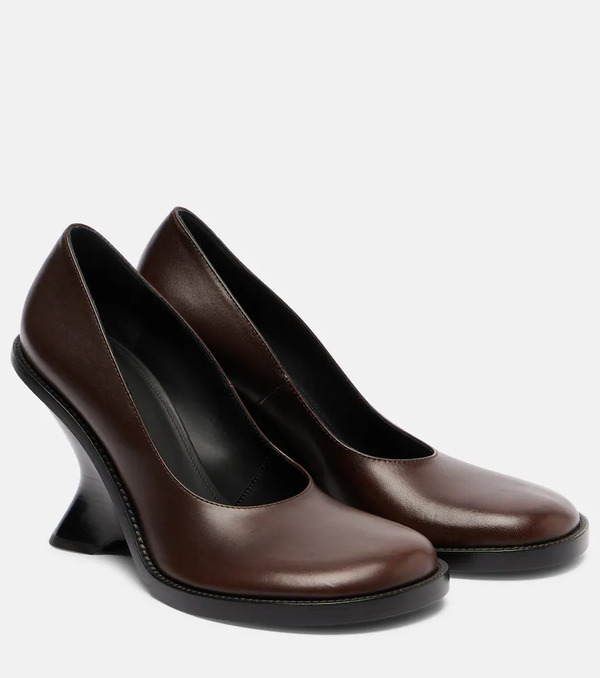  Dries Van Noten Dries Van Noten 95 Leather Wedges 