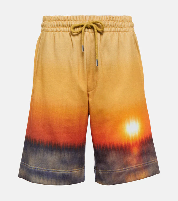  Dries Van Noten Dries Van Noten Printed Cotton Jersey Shorts 