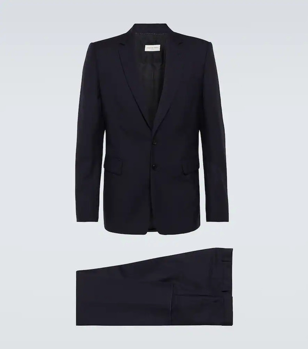  Dries Van Noten Dries Van Noten Single-breasted Wool Suit 