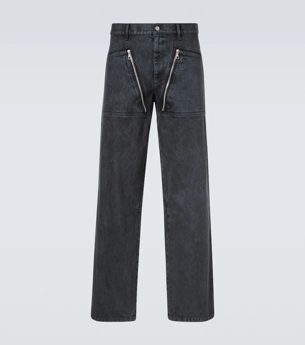  Dries Van Noten Dries Van Noten Zip-detail Wide-leg Jeans 
