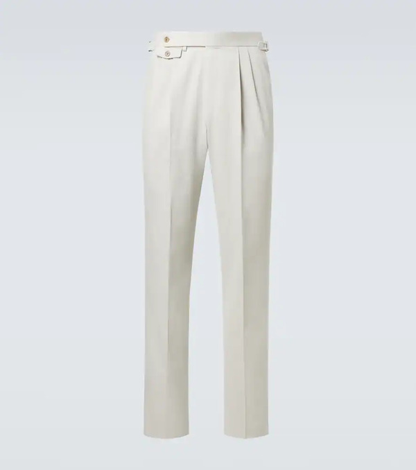  Dunhill Dunhill Cotton And Cashmere Straight Pants 