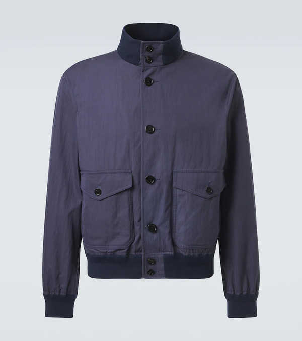  Dunhill Dunhill Cotton-blend Twill Bomber Jacket 