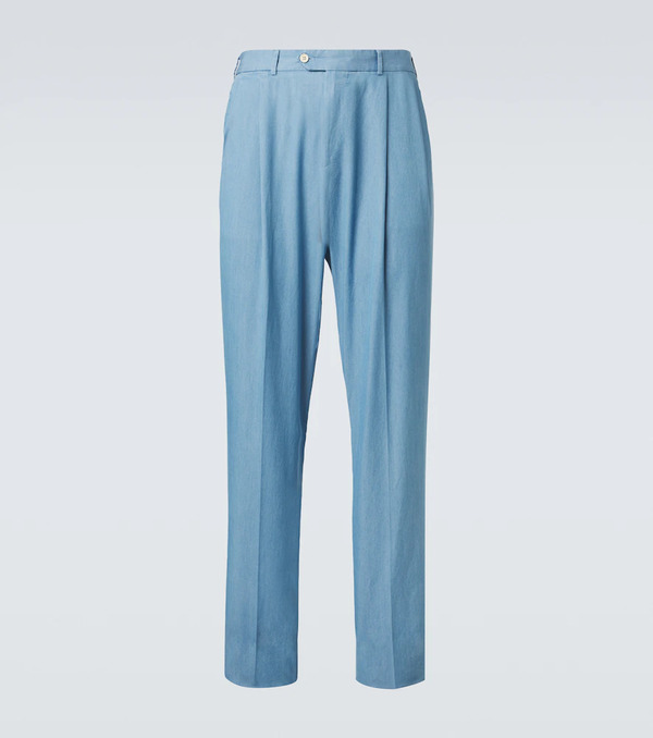  Dunhill Dunhill Pleated Straight Cotton Suit Pants 