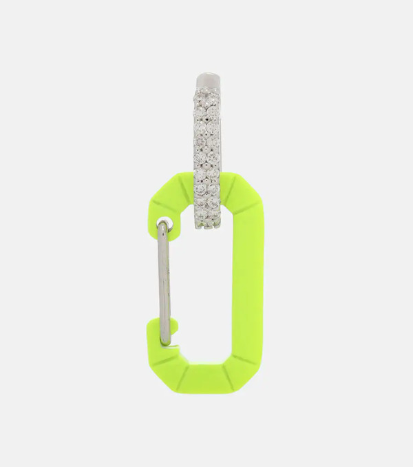  Eera Eã©ra Chiara 18kt White Gold And Diamond Single Earring 