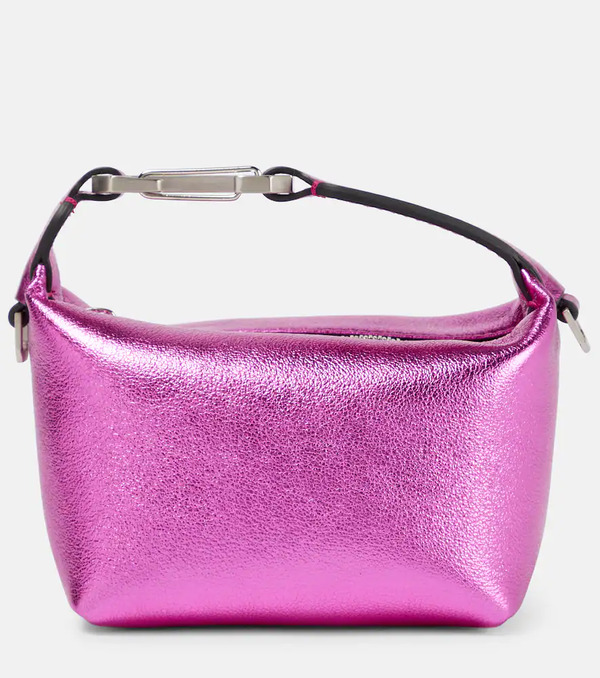  Eera Eã©ra Moonbag Metallic Leather Clutch 