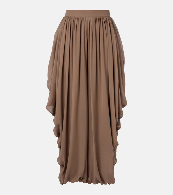  Elie Saab Elie Saab Draped Silk Pants 