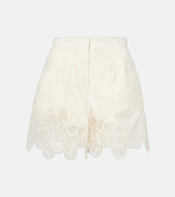  Elie Saab Elie Saab Embroidered Broderie Anglaise Shorts 