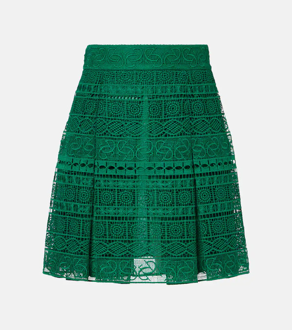  Elie Saab Elie Saab Macramã© High-rise Miniskirt 