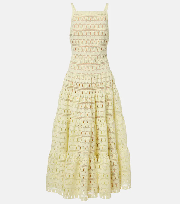  Elie Saab Elie Saab Macramã© Midi Dress 
