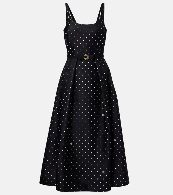  Elie Saab Elie Saab Polka-dot Midi Dress 