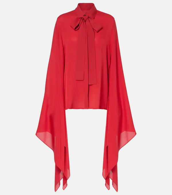  Elie Saab Elie Saab Tie-neck Silk Blouse 