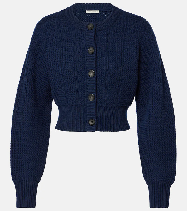  Emilia Wickstead Emilia Wickstead Albert Cropped Wool Cardigan 