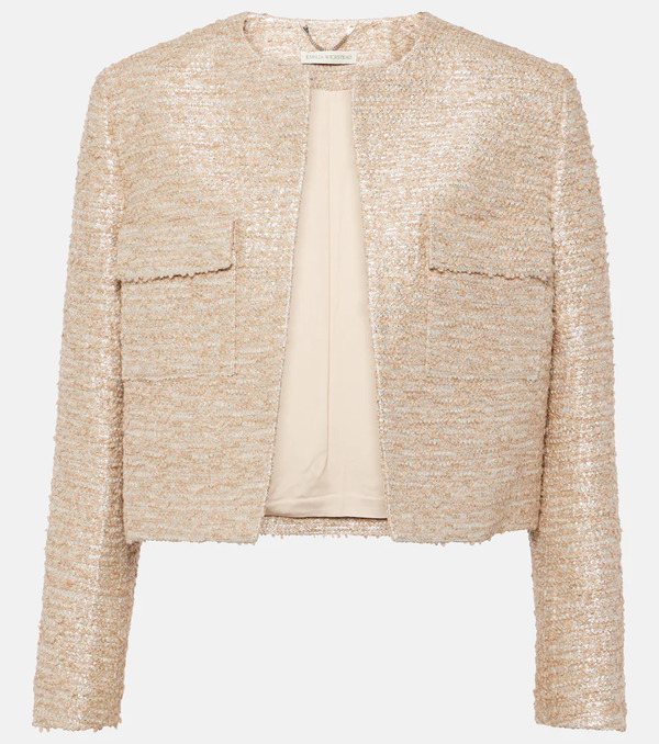  Emilia Wickstead Emilia Wickstead Pheblia Cropped Tweed Jacket 