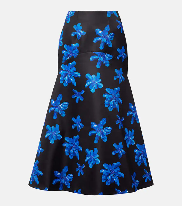  Emilia Wickstead Emilia Wickstead Tamilla Floral Midi Skirt 