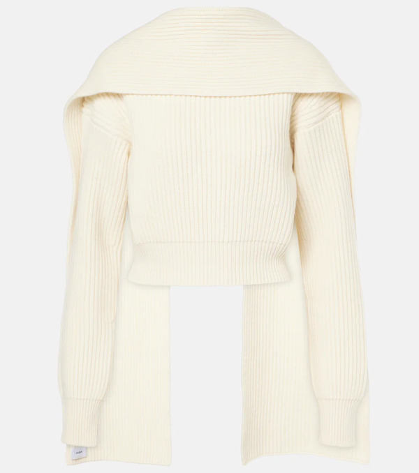  Erdem Erdem Cropped Wool And Cashmere Scarf Sweater 