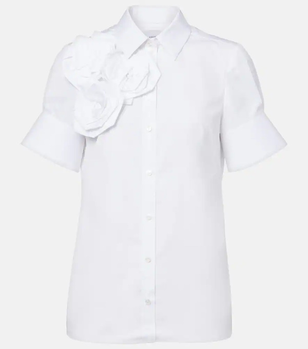  Erdem Erdem Floral-appliquã© Cotton Shirt 