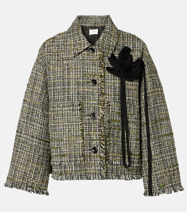  Erdem Erdem Floral-appliquã© Tweed Jacket 