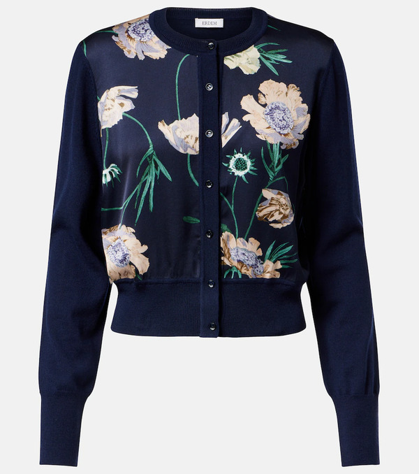  Erdem Erdem Floral Wool Cardigan 
