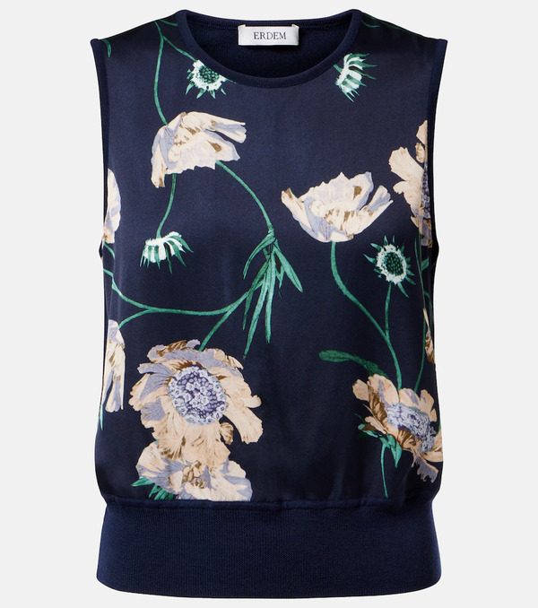  Erdem Erdem Floral Wool Sweater Vest 
