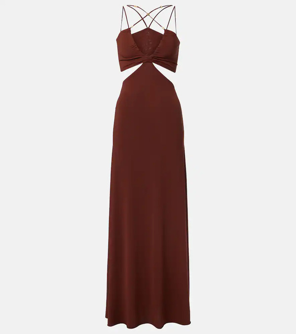  Eres Eres Saba Cutout Jersey Maxi Dress 