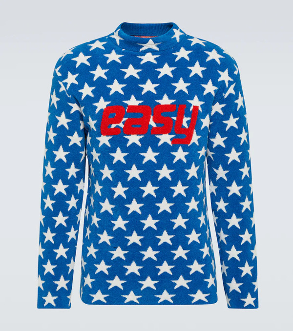  Erl Erl Printed Cotton-blend Sweater 