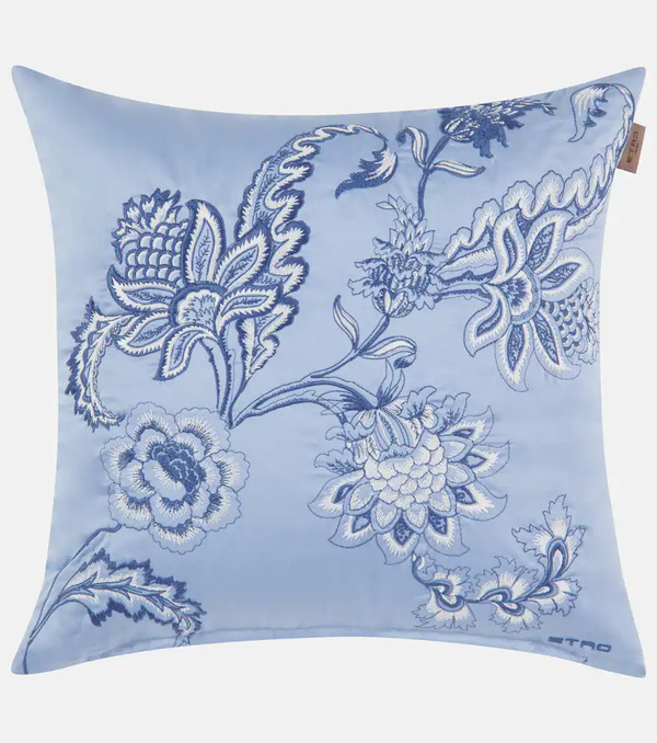  Etro Etro Bloom Embroidered Cotton Cushion 