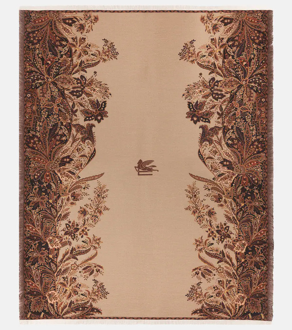  Etro Etro Clergy Pegaso Floral Wool Throw 