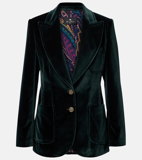  Etro Etro Cotton Velvet Blazer 