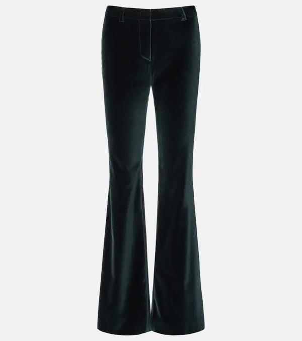  Etro Etro Cotton Velvet Flared Pants 