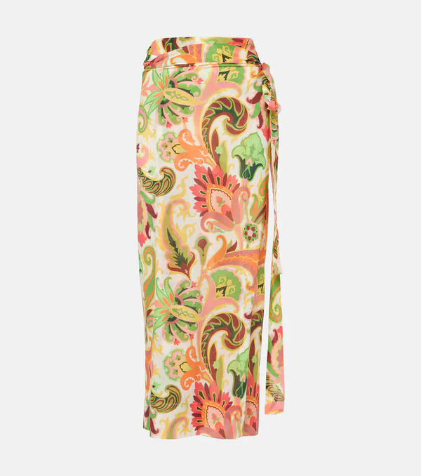  Etro Etro Floral Cotton And Silk Beach Cover-up 