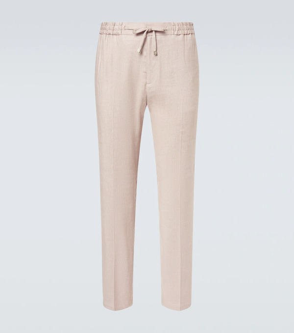  Etro Etro Linen-blend Sweatpants 