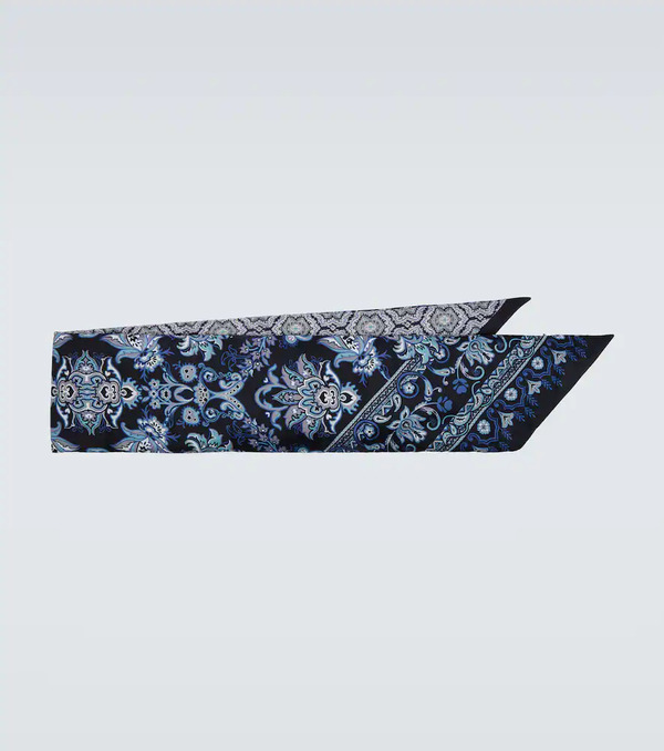  Etro Etro Paisley Printed Silk Twill Scarf 