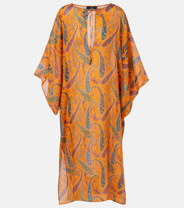  Etro Etro Paisley Ramie Kaftan 