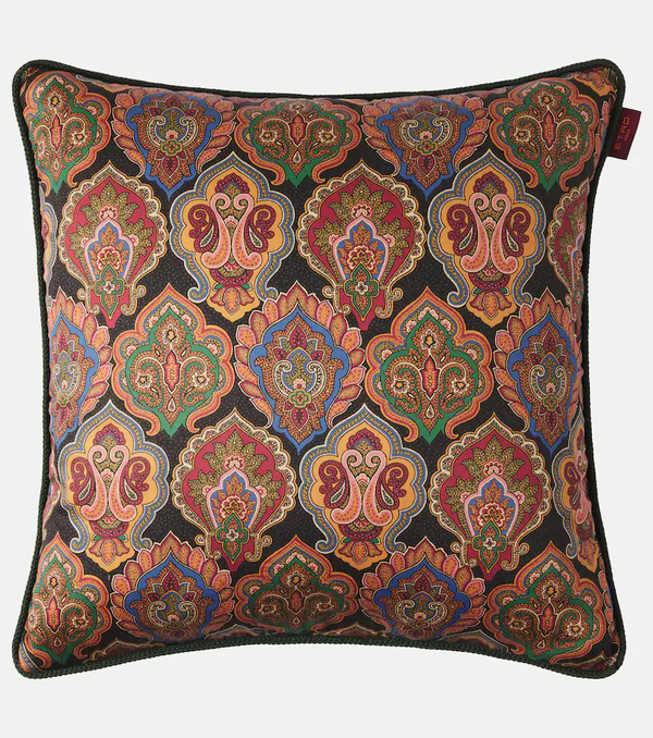  Etro Etro Pegaso Paisley Cotton Cushion 