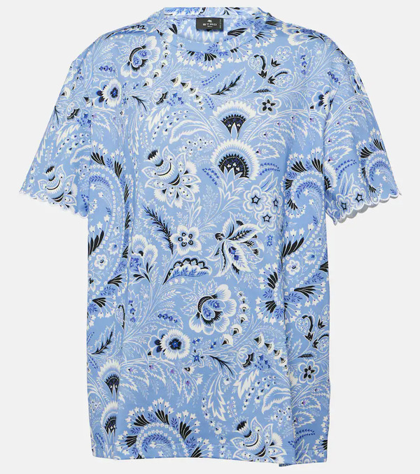  Etro Etro Printed Cotton Jersey T-shirt 