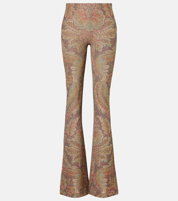  Etro Etro Printed Jersey Flared Pants 