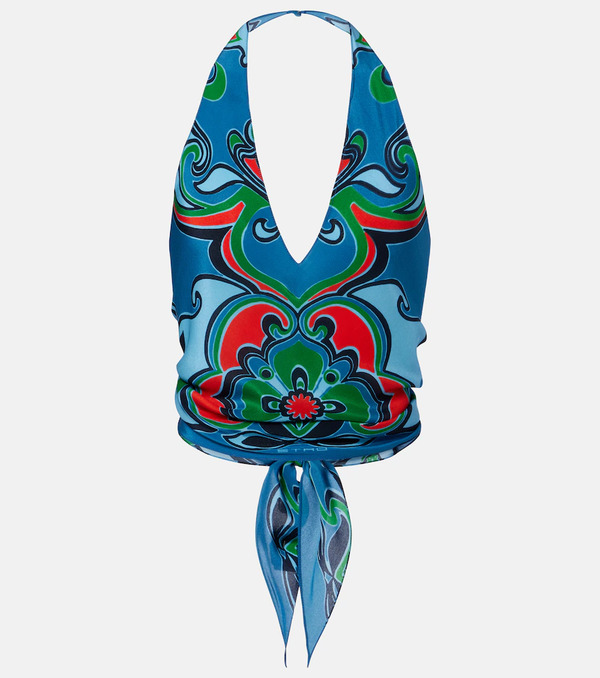  Etro Etro Printed Silk Top 