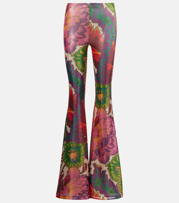  Etro Etro Semi-sheer Flared Jersey Pants 