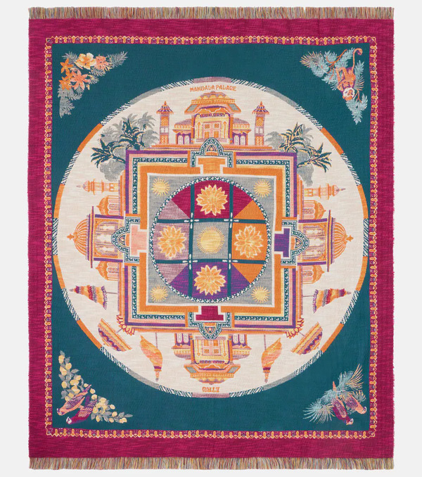  Etro Etro Shanti Embroidered Cotton Throw 