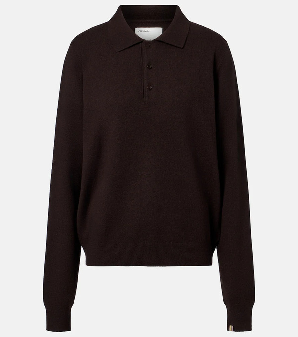  Extreme Cashmere Extreme Cashmere Nâ°223 Be For Cashmere-blend Polo Sweater 