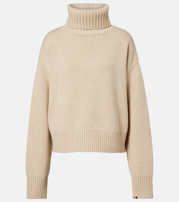  Extreme Cashmere Extreme Cashmere Nâ°434 Crop Xtra Cashmere Turtleneck Sweater 