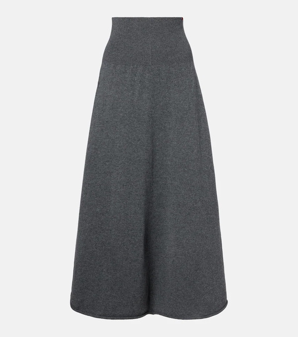  Extreme Cashmere Extreme Cashmere Nâ°388 Ease Cashmere-blend Maxi Skirt 
