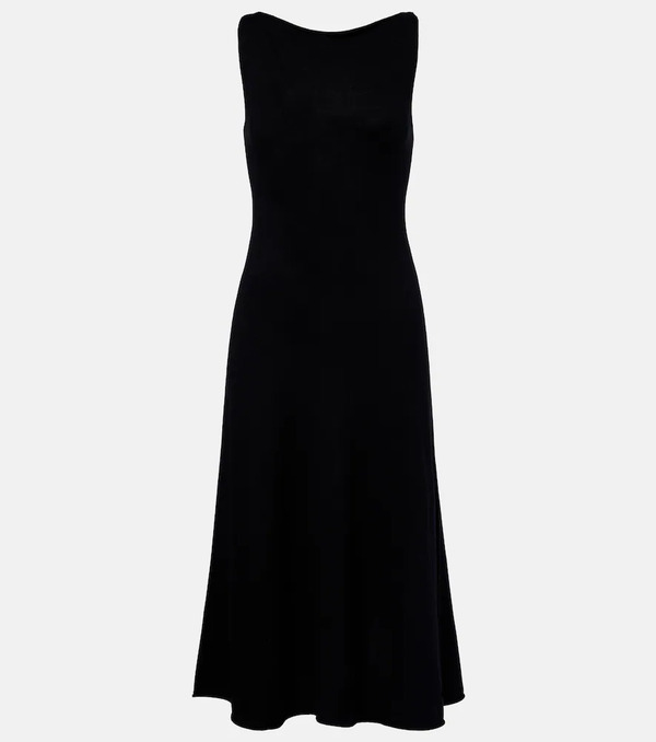  Extreme Cashmere Extreme Cashmere Nâ°468 Gabrielle Wool-blend Midi Dress 